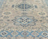 5x7 Ft Kazak Brown Blue Afghan Hand Knotted Geometric Wool Area Rug